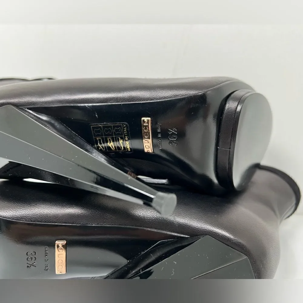 Gucci Black Booties Size 36.5